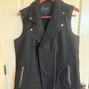 Banana Republic women's black wool blend vest Size L